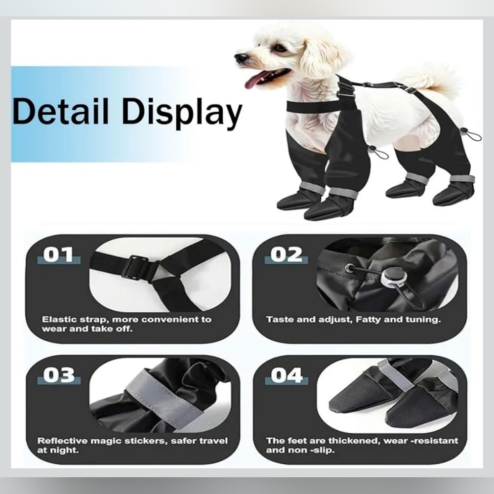 Black Dog Protective Boots Suspenders